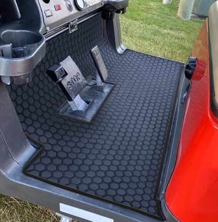 Golf Cart Floor Liner Mat Full Coverage Custom Fit for 2 and 2+2 Club Car Models Precedent 2004-2025/Onward & Tempo (2017-2025)/Villager & V4L (2019-2025