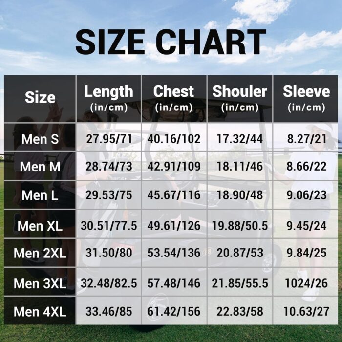 Golf Polo Shirts for Men Funny Print Short Sleeve Golf Shirts Performance Golf Polos - Image 7