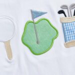 Toddler Baby Boy Golf Outfit Golf Cart Short Sleeve T-shirt Plaid Elastic Waist Shorts Summer Clothes - Image 5