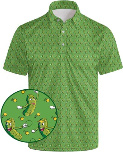 Golf Shirts for Men Funny Golf Polo Shirts Short Sleeve Polo Shirts Moisture Wicking Performance Golf Outfits