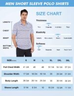Hodaweisolp Golf Shirts for Men Dry Fit Print Moisture Wicking Performance Short Sleeve Polo Shirt - Image 6