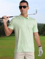 APTRO Men's Polo Shirts Short Sleeve Moisture Wicking Fashion Print Hawaiian Golf Shirts for Men - Image 3