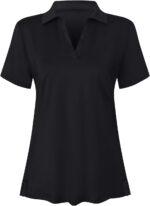Women's Short Sleeve Golf Polo Shirts Tennis Shirts Sport T-Shirts Workout Tops