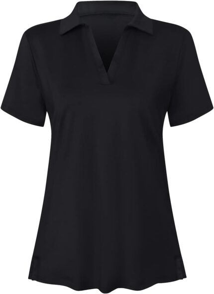 Women's Short Sleeve Golf Polo Shirts Tennis Shirts Sport T-Shirts Workout Tops