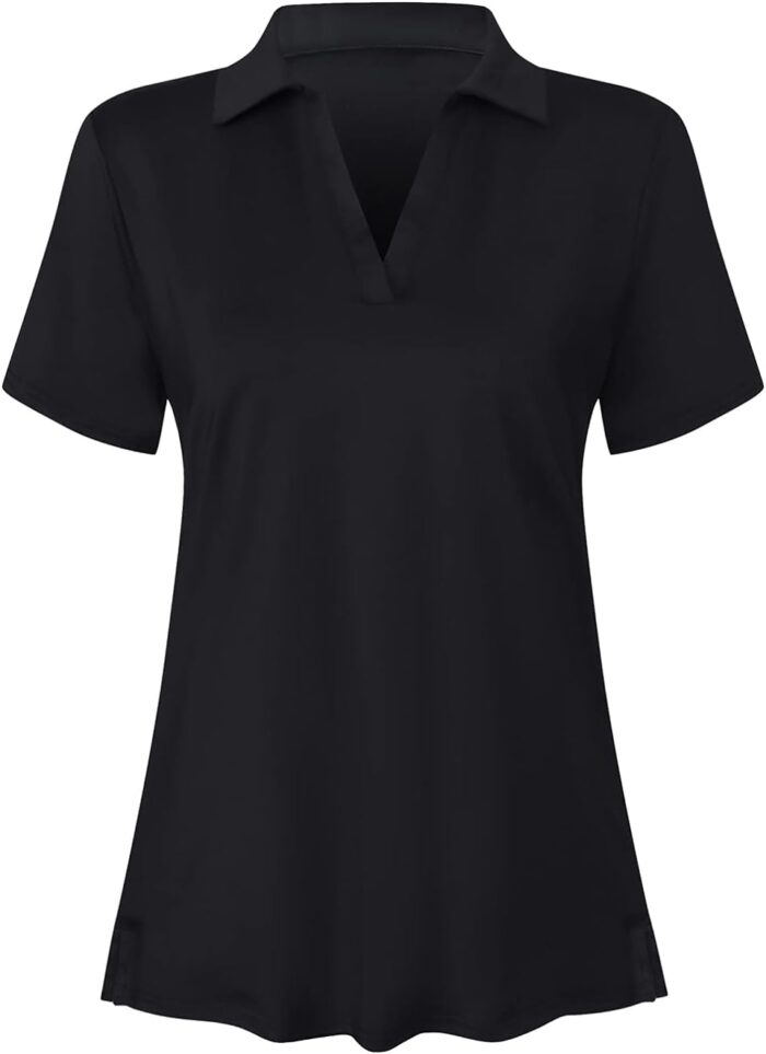 Women's Short Sleeve Golf Polo Shirts Tennis Shirts Sport T-Shirts Workout Tops - Image 1