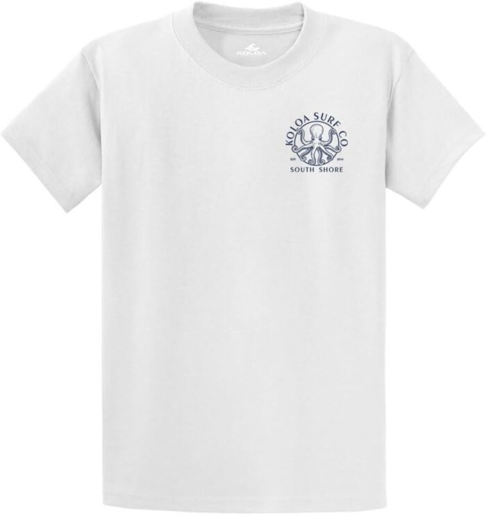 Koloa Surf Mens ol' Koloa Logo Heavyweight Cotton T-Shirt in Reg Big and Tall - Image 2