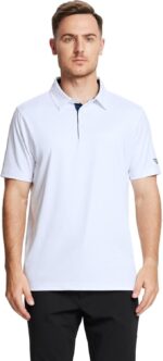 Mens Polo Shirts Short and Long Sleeve Casual Solid Stylish Dry Fit Performance Designed Collared Golf Polo Shirts for Men - Image 2