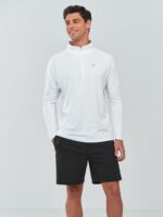 NORTHYARD Men's Running Shirt Long Sleeve Quarter Zip Pullover Moisture Wicking Quick Dry Athletic Workout Shirts - Image 3