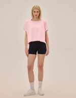 Open Back Workout Tops for Women Loose Fit Athletic Crop Tee Short Sleeve Gym Running Yoga Shirt - Image 3