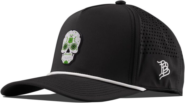 Branded Bills Lucky Skull PVC 5-Panel Performance, Lightweight, Comfortable Baseball Cap - Image 1