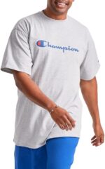 Champion Men's T-shirt, Cotton Midweight Men's Crewneck Tee,t-shirt for Men, Graphic Script - Image 3