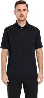 Mens Golf Shirt Short and Long Sleeve Moisture Wicking Dry Fit Performance Solid Casual Pique Golf Polo Shirts for Men - Image 2