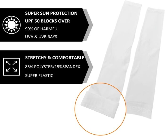 ROCKBROS Sun Protection Arm Sleeves Cooling Running Golf Fishing Cycling Arm Sleeves - Image 3