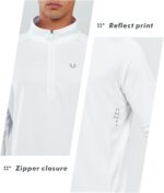NORTHYARD Men's Running Shirt Long Sleeve Quarter Zip Pullover Moisture Wicking Quick Dry Athletic Workout Shirts - Image 5