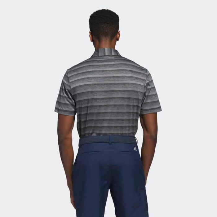 adidas Men's Two-Color Stripe Polo Shirt - Image 3