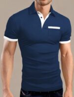LOGEEYAR Men Polo Shirt Slim Fit Short Sleeve Cotton Golf Shirt Solid Performance Casual T-Shirts - Image 6