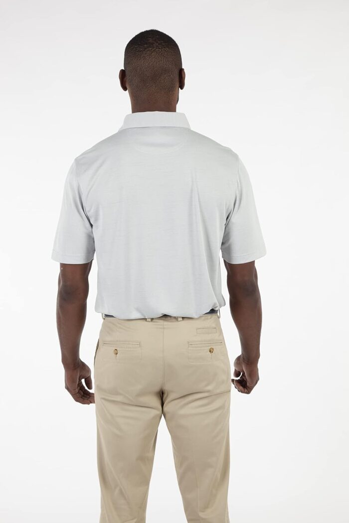 Bobby Jones Golf Apparel - Performance RTJ Space Dyed Short Sleeve Golf Polo for Men - Image 5