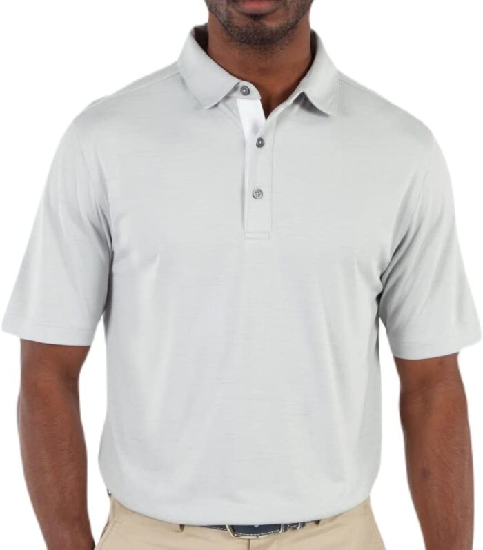 Bobby Jones Golf Apparel - Performance RTJ Space Dyed Short Sleeve Golf Polo for Men - Image 1