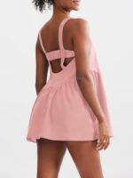 Sexyasasii Women Tennis Dress with Built in Shorts and Bra Sleeveless Casual Backless Golf Dress Athletic Dress with Pockets - Image 2