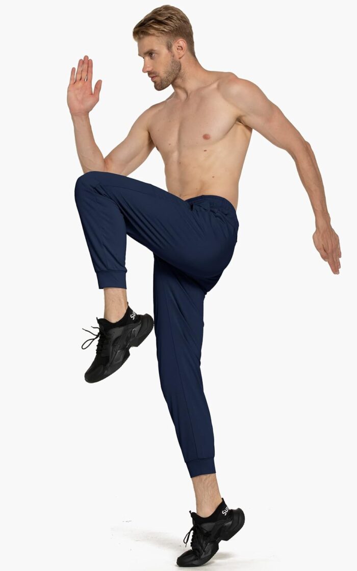 M MAROAUT Men's Joggers Pants - Lightweight Sweatpants with Zipper Pockets, Gym Workout Pants for Athletic Running Casual - Image 4