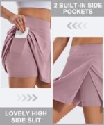Ewedoos Skorts Skirts for Women High Waist Golf Skirt with Pockets Side Slit Tennis Skirt Golf Skorts Athletic Skirts - Image 3