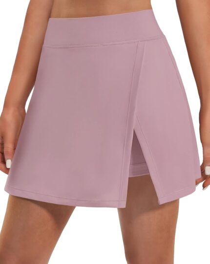 Ewedoos Skorts Skirts for Women High Waist Golf Skirt with Pockets Side Slit Tennis Skirt Golf Skorts Athletic Skirts