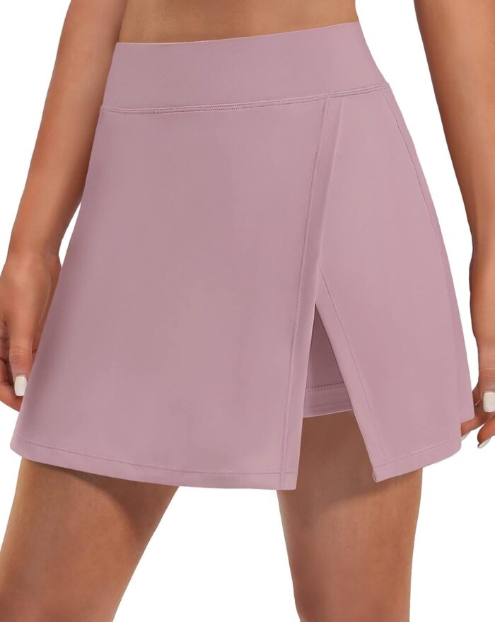 Ewedoos Skorts Skirts for Women High Waist Golf Skirt with Pockets Side Slit Tennis Skirt Golf Skorts Athletic Skirts - Image 1