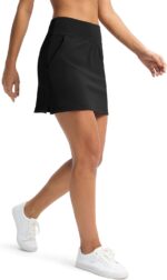 Soothfeel Golf Skorts Skirts for Women 7 Pockets High Waist Tennis Skirt with Shorts Underneath Athletic Workout Casual - Image 3