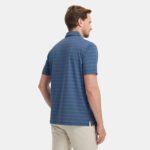 M MAELREG Golf Shirts for Men Moisture Wicking Striped Polo Performance Dry Fit Business Sports Mens Polo Shirts Short Sleeve - Image 3