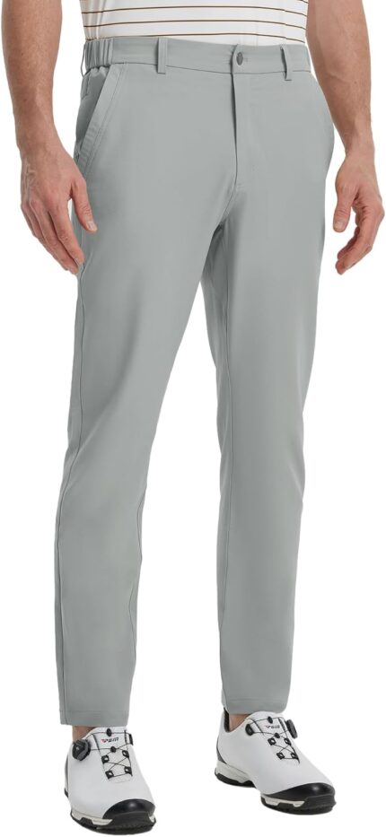M MAELREG Golf Pants Men Lightweight with 5 Pockets - 30"/32"/34" Stretch Water-Resistant Casual Flat Front Mens Dress Pants