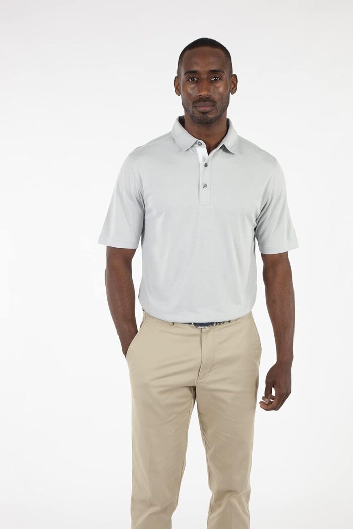 Bobby Jones Golf Apparel - Performance RTJ Space Dyed Short Sleeve Golf Polo for Men - Image 7