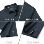 M MAELREG Golf Shirts for Men Short Sleeve Performance Dry Fit Lightweight Moisture Wicking Pique Casual Men's Polo Shirts - Image 5