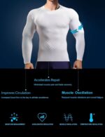 4/5 Pack Workout Compression Shirts Men Long/Short Sleeve Rash Guard Athletic Undershirt Gear T Shirt for Sports - Image 2