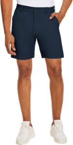 PULI Men's Golf Dress Shorts Flat Front Hybrid 7 Inch Lightweight Quick Dry Chino Casual with Pockets - Image 2