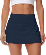 MCEDAR Pleated Tennis Skirt for Women with Pockets Women's High Waisted Athletic Golf Skorts Skirts Running Workout Shorts