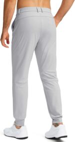 G Gradual Men's Stretch Golf Joggers with 3 Pockets Slim Fit Sweatpants Work Dress Casual Pants for Men with Belt Loops - Image 3