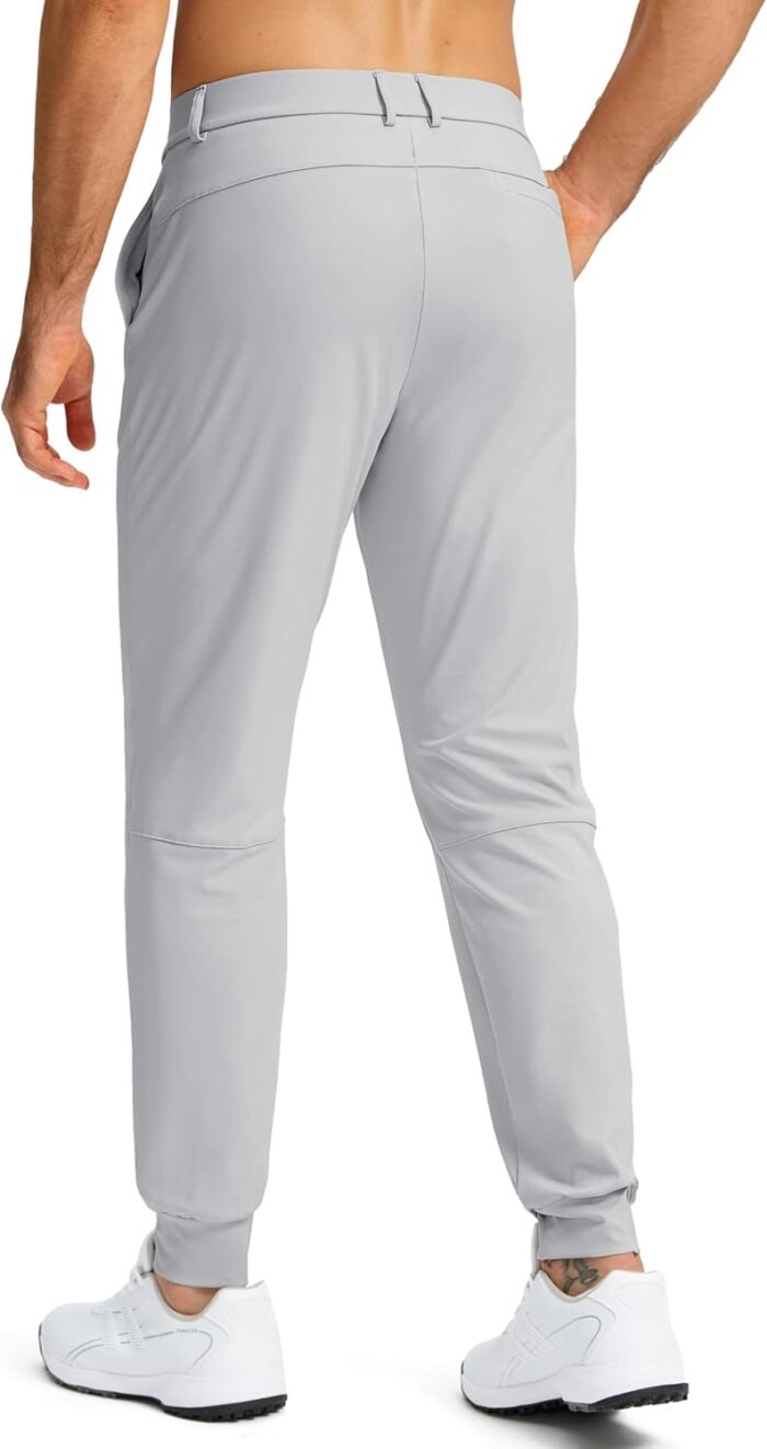 G Gradual Men's Stretch Golf Joggers with 3 Pockets Slim Fit Sweatpants Work Dress Casual Pants for Men with Belt Loops - Image 3