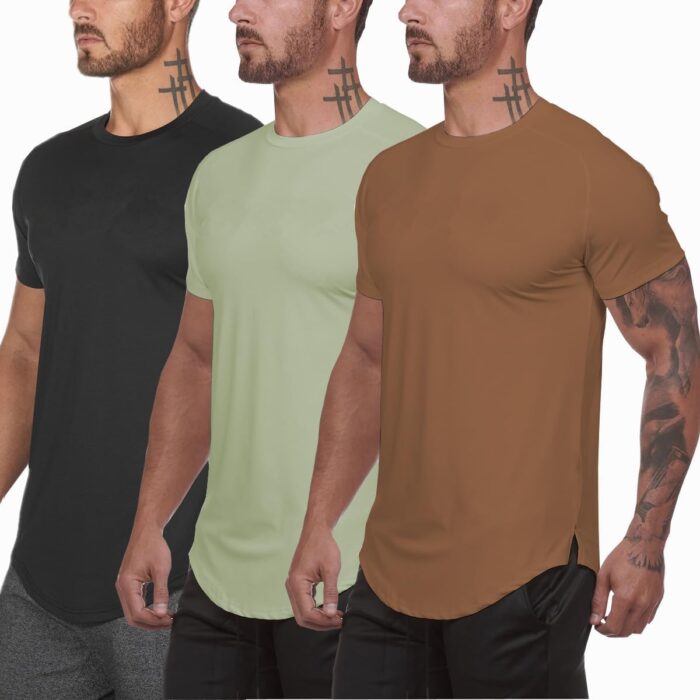 Muscle Killer Men's Gym Workout Bodybuilding Fitness Active Athletic T-Shirts Workout Casual Tee 1/3 Pack - Image 1