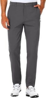 SPECIALMAGIC Golf Pants Men Stretch Slim fit Hiking Pants Lightweight Dress Casual Tapered Zipper Pockets