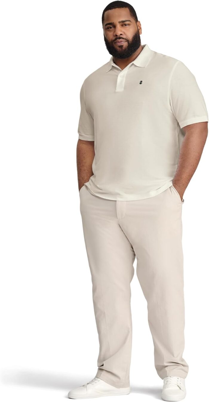 IZOD Men's Big and Tall Advantage Performance Short Sleeve Polo Shirt - Image 3