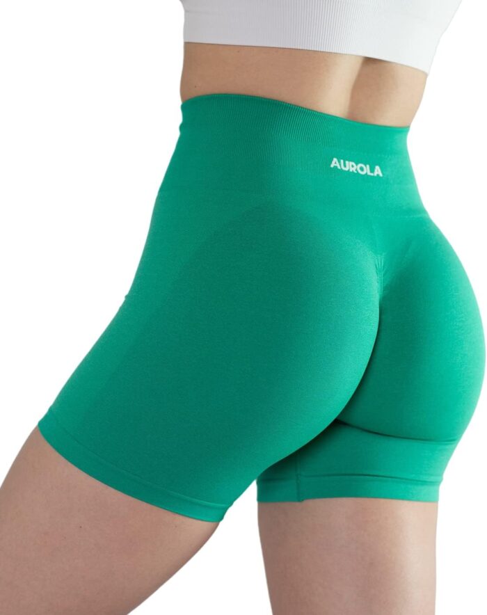 AUROLA Intensify Workout Shorts for Women Seamless Scrunch Short Gym Yoga Running Sport Active Exercise Fitness Shorts - Image 4