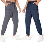M MAROAUT Men's Joggers Pants - Lightweight Sweatpants with Zipper Pockets, Gym Workout Pants for Athletic Running Casual