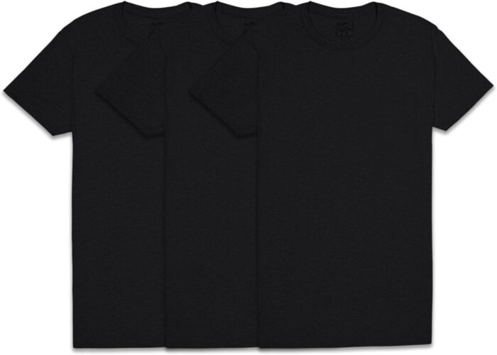 Fruit of the Loom Men's Crew Tee Undershirts, Moisture Wicking & Tag Free, Also Available in Big & Tall - Image 1