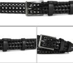 Leather Braided Belts Men Golf Belt 1 3/8" Woven Belt Casual Jeans Gift Box - Image 5