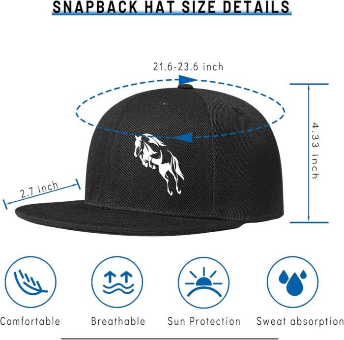 Skateboard Hat Snapback Hats for Men Flat Bill Hats for Boy Adjustable Baseball Cap for Teens Hip Hop Sports - Image 2