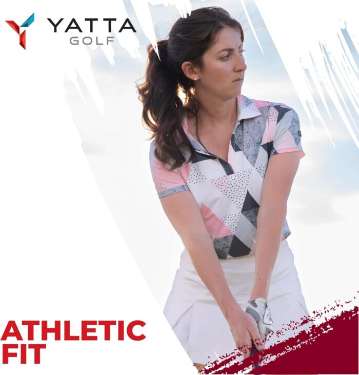 YATTA GOLF Premium Golf Polo Shirts for Women - Lightweight, Quick Dry, Wrinkle Resistant & Moisture Wicking Polo - Image 7
