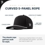 Branded Bills BB Golf Cutout PVC 5-Panel Performance, Lightweight, Comfortable Baseball Cap