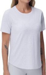 THE GYM PEOPLE Women's Workout Short Sleeve Breathable T-Shirts Athletic Yoga Tee Tops - Image 5