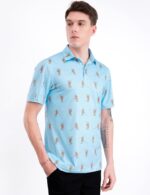Men's Golf Shirts Short Sleeve Moisture Wicking Print Patterns Collared Performance Polo Golf Shirts for Men Dry Fit - Image 4