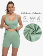 Tennis Dress for Women Athletic Golf Dress with Shorts and Pockets Backless Workout Dress with Adjustable Straps - Image 6